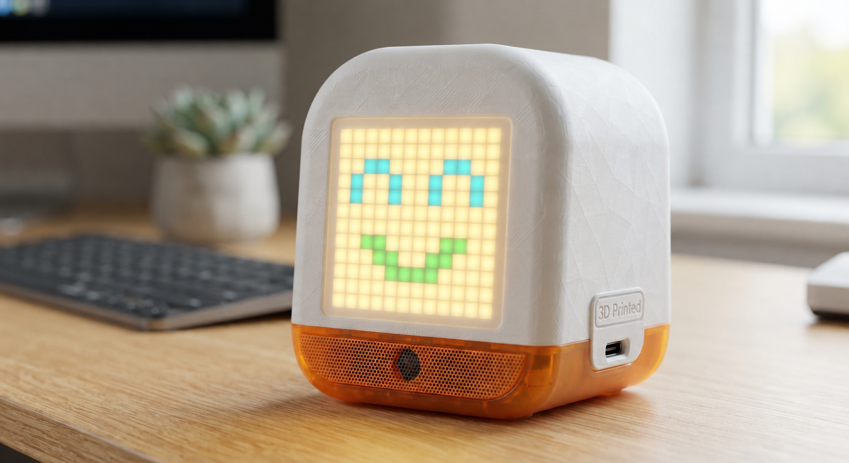 Tiboo AI Token Assistant with a glowing display